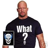 WWE Stone Cold Steve Austin WHAT T-Shirt Medium NEW