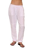 31TMRM6LVWL. SL160  womens casual clothing|Womens Graham & Spencer Woven Linen Pant in White Size M Reviews