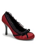Red Satin Pleated Pump - 9