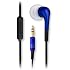 Earpollution EP-LB-MIC-BLUE Luxe MicroBud with Mic (Blue)