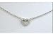 Stationary Baby Diamond Heart 14 K W Gold .09 ct TW