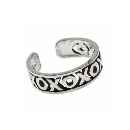 Eve's Addiction Hugs and Kisses Sterling Silver Toe Ring