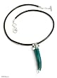 Chrysocolla pendant necklace, 'Hunter' Chrysocolla pendant necklace, 'Hunter'