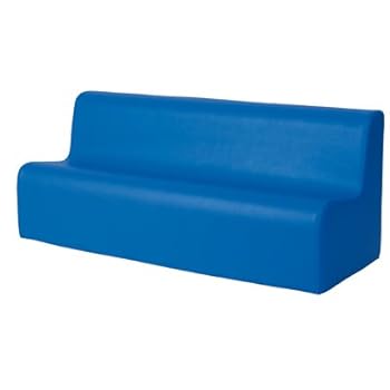 Canape En Place En Mousse Avec Housse En Pvc Bleu [Fournitures de bureau]