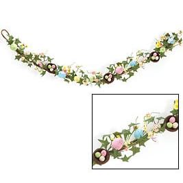 4'long Bird Nests with Easter Eggs Grapewine Garland ~ Spring Decorations