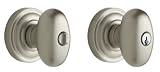 Baldwin 5225.150.ENTR Egg Knob Keyed Entry Set, Satin Nickel