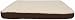 AlphaPooch Lounger Orthopedic Rectangular Dog Bed, Coco Fabric with Fleece, Small