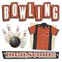 Karen Foster Little Big Cardstock Stickers 5 Inch by 6 Inch, Bowling High Score
