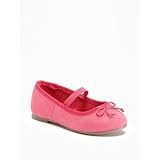 オールドネイビー OLD NAVY/ スエードボウタイバレエフラッツ ピンク シューズ 14.3cm【並行輸入】