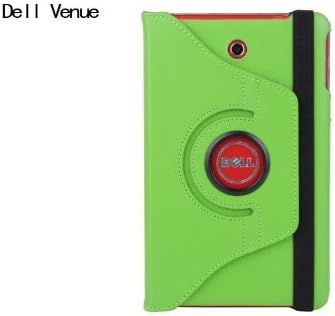 Thinking Dell Venue 8 Android Tablet 360 rotating Lightweight Ultra Lightweight Slim Smart Cover Case-will only fit Dell Venue 8 Android Tablet (Venue 8 Android, Green)