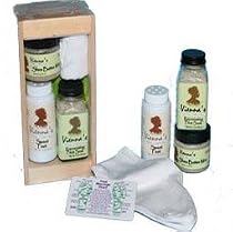 Natural Foot Care Spa Gift Kit - Soften Invigorate and Deodorize Tired Feet with 100% Natural Mineral Salts, Quality Botanicals and Pure Anti-fungal, Anti-bacterial Aromatherapy.