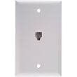 Ge Tl26137 Wall Jack (White, 4-Conductor)