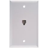 Ge Tl26137 Wall Jack (White, 4-Conductor)