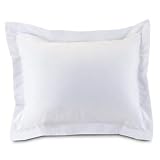 Tailored Euro Sham in White