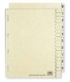 Produkt-Bild: Elba 06455CH Trennbl&auml;tter f&uuml;r DIN A4 chamois Kraftkarton (RC) 200 g/qm Inh.100