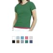 Anvil - Ladies' 1x1 Rib Knit Short Sleeve Scoop Neck T-shirt - 1441