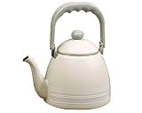 Pfaltzgraff Cappuccino 2-1/2--Quart Enamel on Steel Tea Kettle