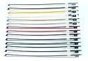 Glasser Premium 4/4 Violin Blue Fiberglass Bow with White Hair