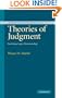 Theories of Judgment: Psychology, Logic, Phenomenology (Modern European Philosophy)