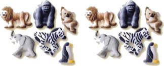 Zoo Cakes Cupcakes Cookies - Safari Zoo Animals Edible Hard Sugar Decorations by Lucks