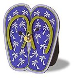 PALM TREE SLIPPER SET ISLAND TIME CLOCK- TROPICAL DECOR