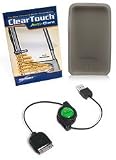 Apple iPod touch 2G FlexiSkin Starter Kit (ClearTouch Crystal, USB (White), Smoke Grey)