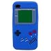 BLUE Game Boy Series Silicone Rubber iPhone 4/4S Case
