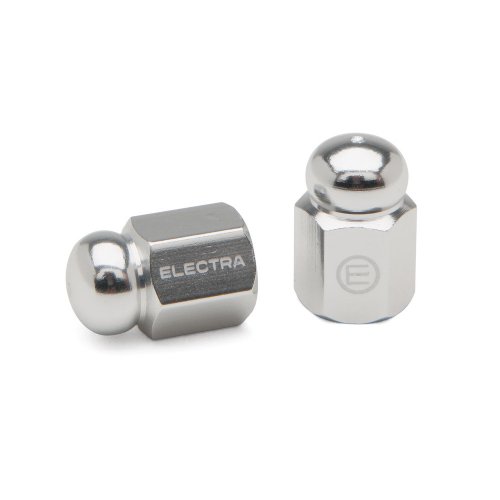 Electra Acorn Nut Valve Caps (Silver)