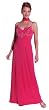 Plus Size Stylish Spaghetti Straps Flower Embroidered Front and V Trim Back Long Prom/ Bridesmaid/ Evening Dress + Scarf