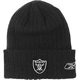 NFL Men's End Zone Cuffed Knit Hat - K010Z (Oakland Raiders, One Size Fits All)
