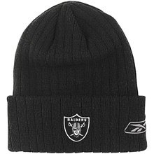 NFL Men's End Zone Cuffed Knit Hat - K010Z (Oakland Raiders, One Size Fits All)