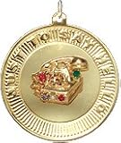 Just to Say Hello Telephone on Disc, 14K Gold Charm