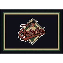 Baltimore Orioles 5 4" x 7 8" Team Spirit Area Rug
