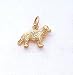 3 Dimensional Newfoundland Dog Charm In 14kt Gold