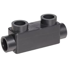 Morris Products 97020 Insulated In-Line Splice, Black, 2/0 - 14 Wire Range, 7/32" Allen Hex, 3.25" Length, .87" Width, 1.52" Height