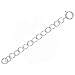 Sterling Silver Cable Chain Necklace Extender With Clasp - 2 Inches (1)
