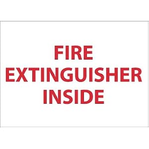 SIGNS-FIRE EXTINGUISHER INSIDE 6 x9