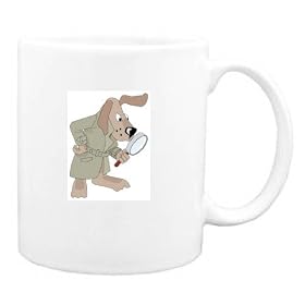 Mug with eye, private, dog, magnifying, detective, glass by Shopzeus