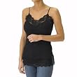 Women's Crinkle Camisole - Ebony (XXL)