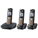 Panasonic DECT 6.0 Expandable Cordless Telephone with 3 Handsets (KX-TG6413T)