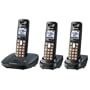 Panasonic KX-TG6413T Dect 6.0 Digital Cordless Phone with 3 Handsets (Titanium Black)