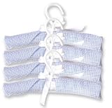 Blue Gingham Padded Hangers- Set of 4