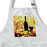 Fruit Food - Wine Bread Cheese Grapes - Aprons