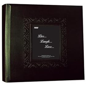 Dark Brown Embroidered 2-up photo album by Pioneer - 4x6