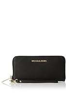 Michael Kors Cartera Jet Set Travel Tech Continental (Negro Pizarra)