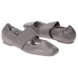 ECCO Dallas Band | Ladies Dress Flat Shoes Titanium Leather by ECCO
