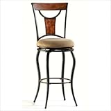 Pacifico 26" Swivel Counter Stool in Black