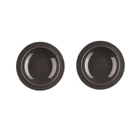 Emile Henry 9-inch Soup Pasta Bowls, Set of 2, Slate by Emile Henry