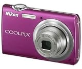 NIKON Coolpix S220 - pink + Pix Leather Case - pink + Sandisk Ultra II 4 GB SDHC Memory Card + EN-EL10 Battery Ultra compact camera Digital camera Bundle