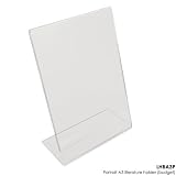 Click for more about A3 literature holder - portrait - LHBA3P - Pack of 3 - Displaysense.